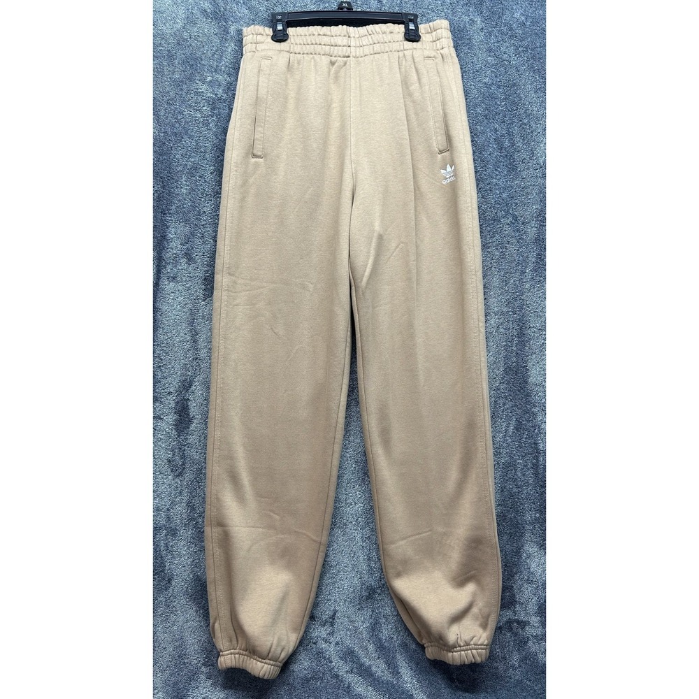 Adidas Womens Size S Beige Essentials Fleece Jogger Sweatpants